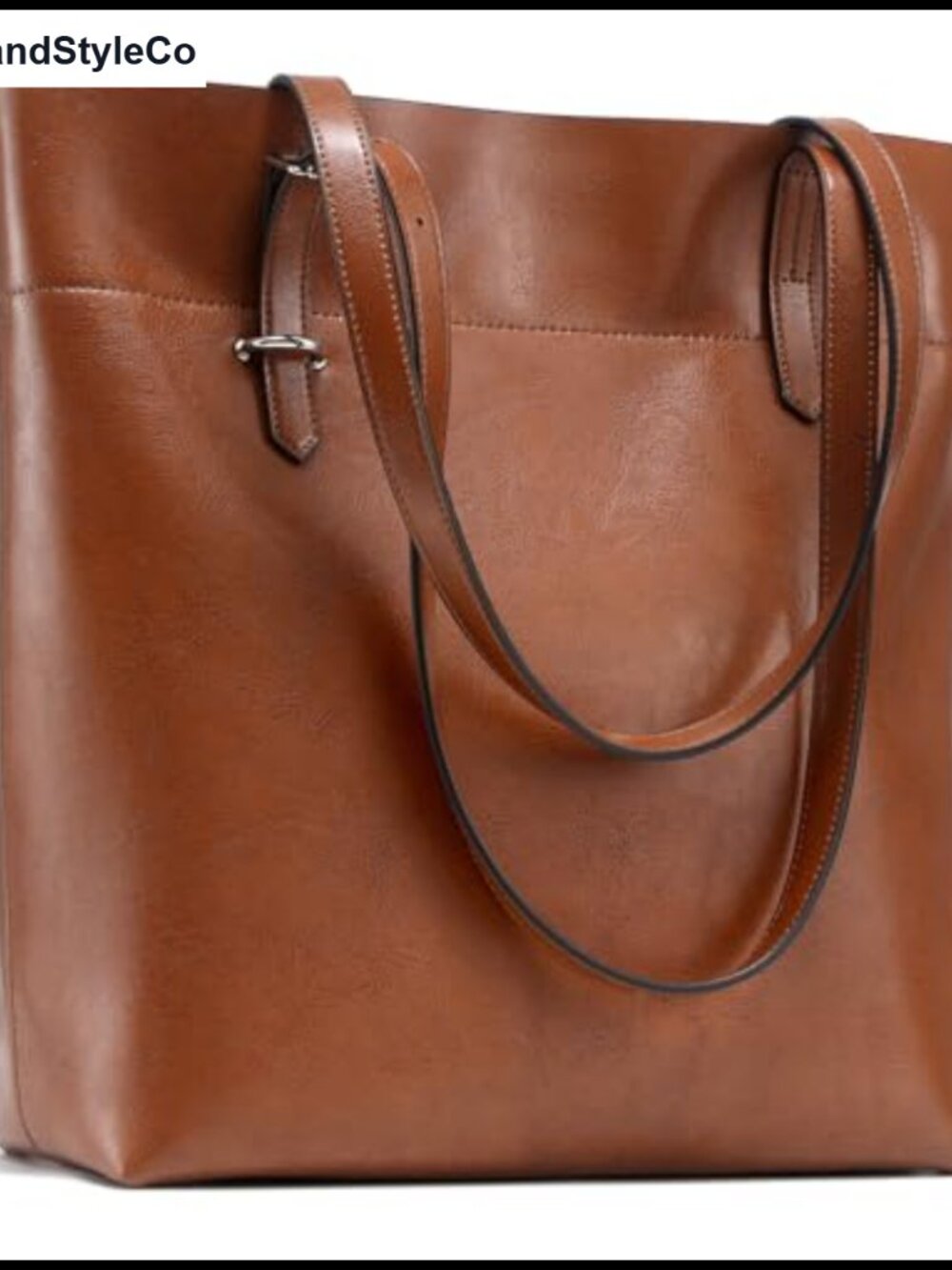 Vintage Genuine Leather Tote Bag Large Women's Shoulder Bag